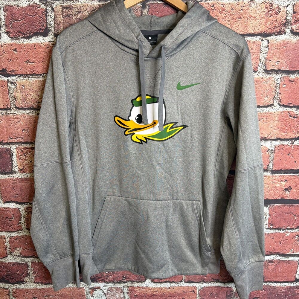 Nike Mens Hoodie Oregon Ducks Grey Small Pullover